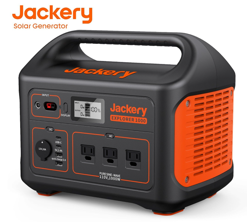 Jackery Portable Power Station Explorer 1000, 1002Wh Backup Lithium Battery