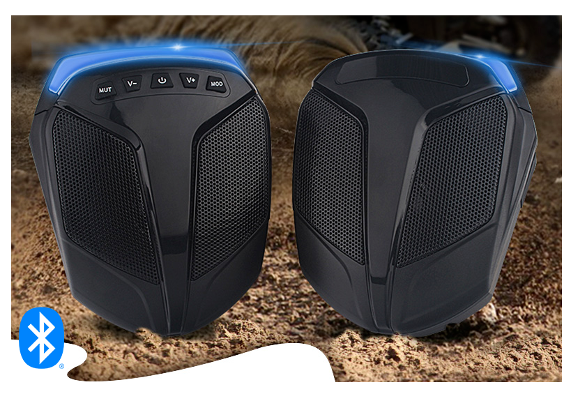 Bluetooth speakers ATV UTV Golf Cart RZR Polaris Audio System Radio waterproof